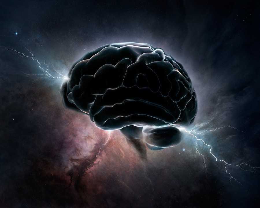 Diagram illustrating brain and blood pressure connection through brainstem breathing region