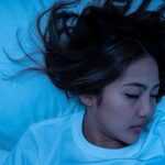 a woman sleeping with natural remedies
