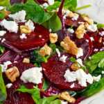 Roasted Beet with Wild Arugula & Goat Cheese Salad.