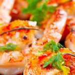 Shrimp on grill