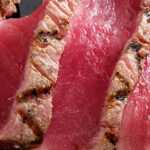 heart healthy Pan Seared Ahi Tuna With Soy-Ginger-Avocado...