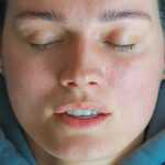 young women meditating to fall asleep