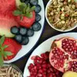 Natural food sources of CoQ10 heart health including salmon nuts and fresh vegetables