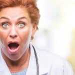 Shocked Female physician
