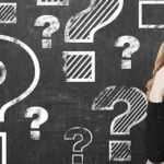 Woam with many questions.
