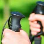 woman Nordic walking